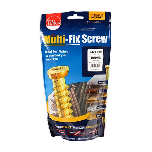 Multifix Concrete Screws 7.5x100mm Concrete Bolts And Screws