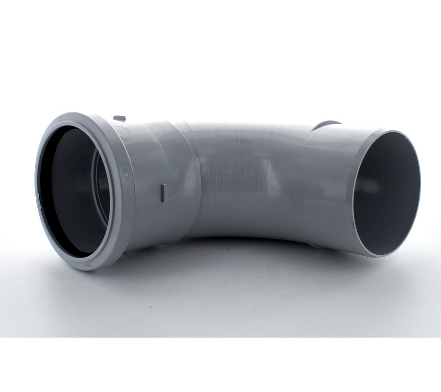 Marley Grey Soil 110mm 2190 Degree Adjustable Bend Soil Pipe and Fittings