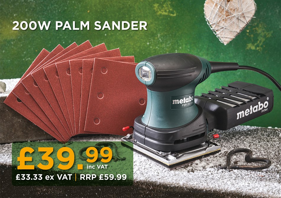 Metabo Orbital Palm Sander Real Deal Tool Promotion