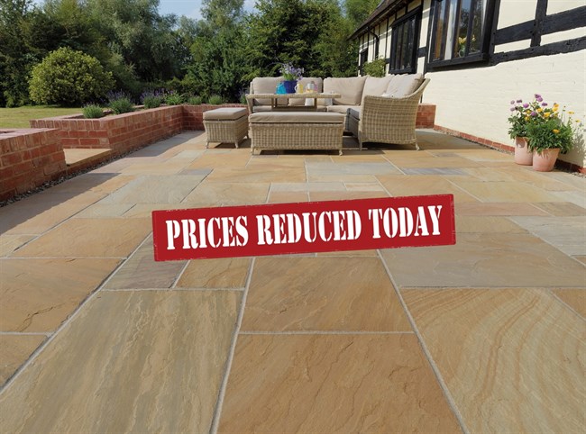Prices Slashed On Sandstone & Porcelain Paving